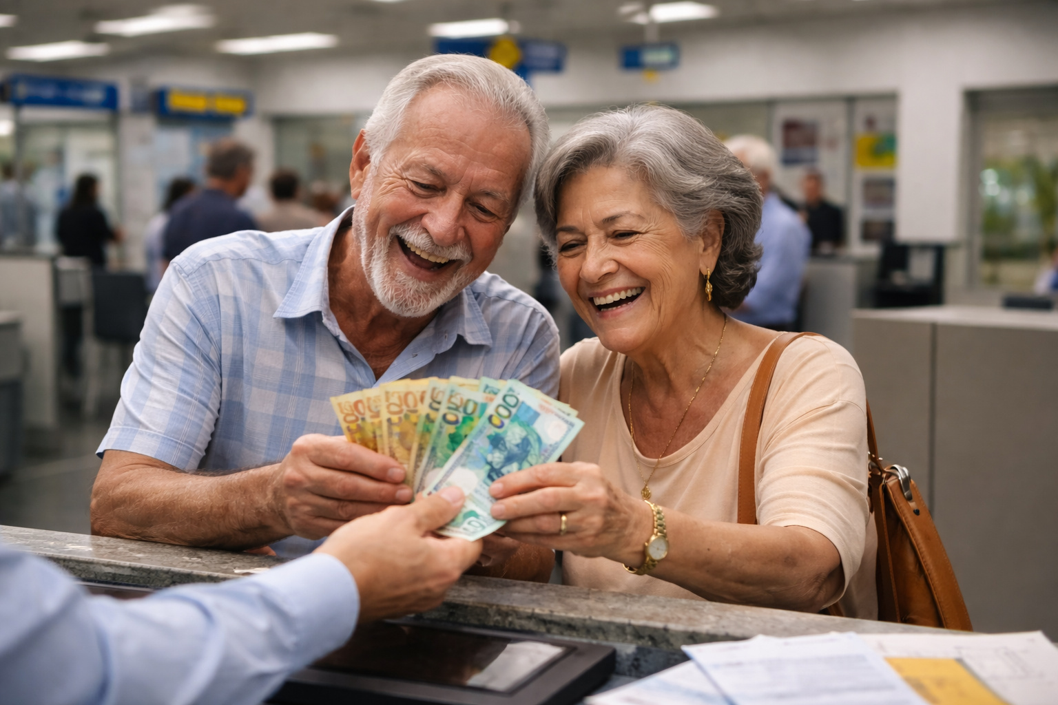 Aposentados recebem pagamento do INSS após reajuste de 3,9% confirmado em 2025 pelo governo federal