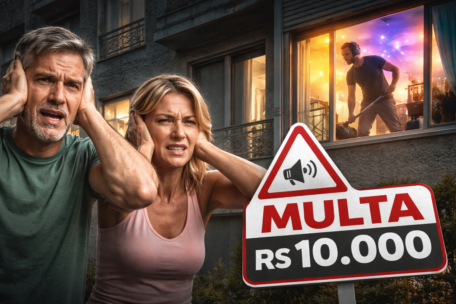 Multas - barulho excessivo - condomínio