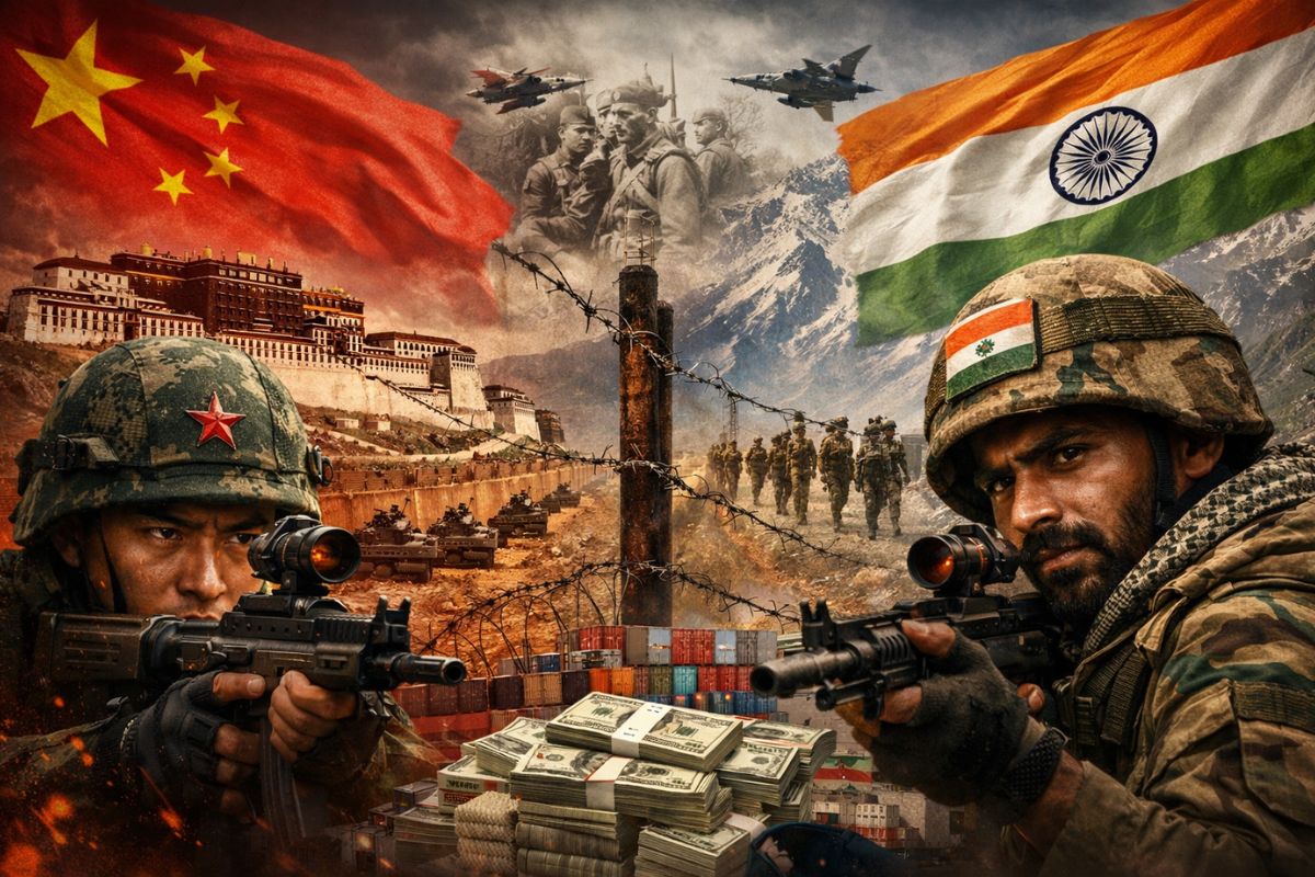 China e Índia reabrem disputa: Panchsheel, Tibete e Arunachal no centro, com acusações de suborno, boicote difícil e fronteira tensionada.