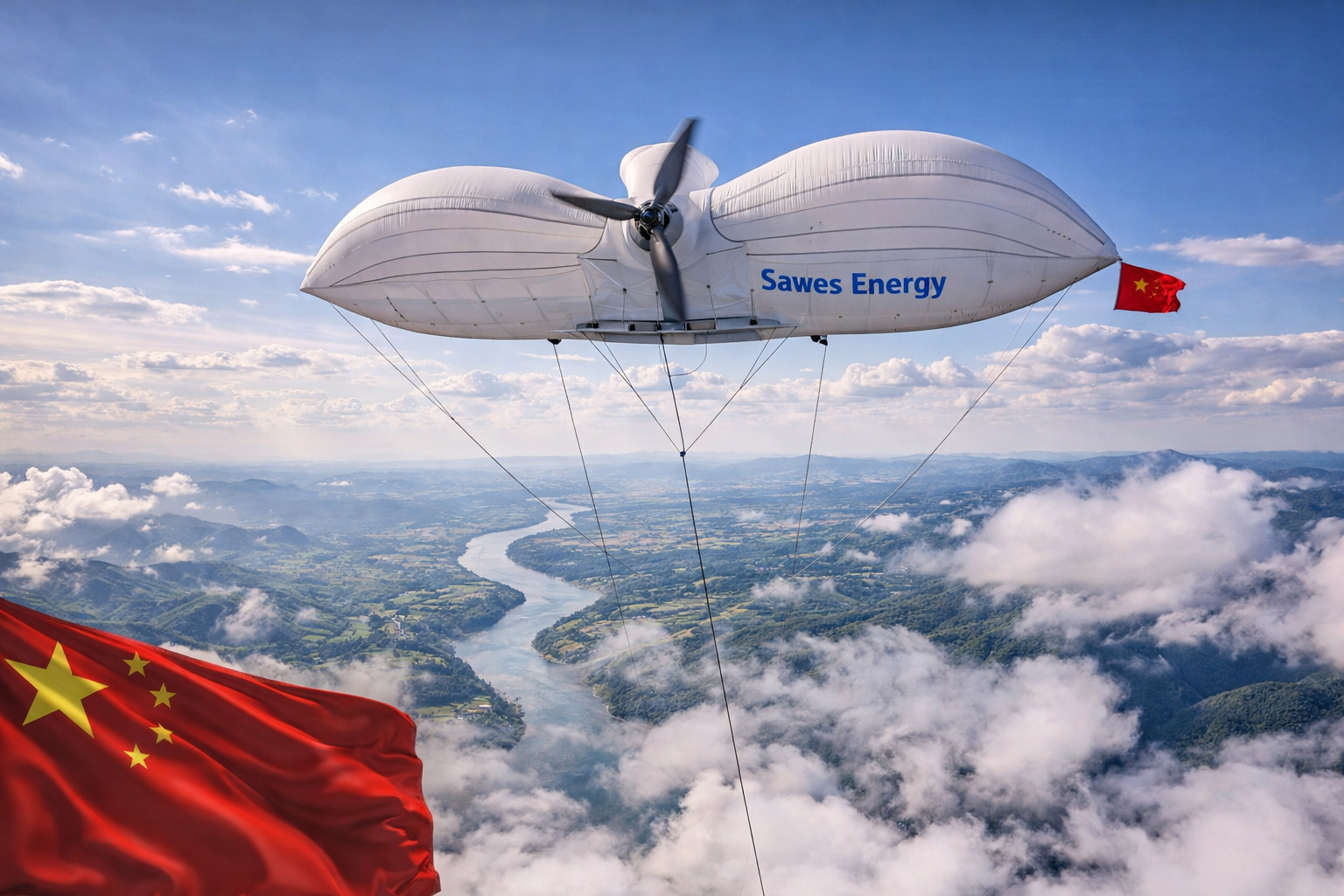 China testa sistema e inaugura era da energia eólica flutuante