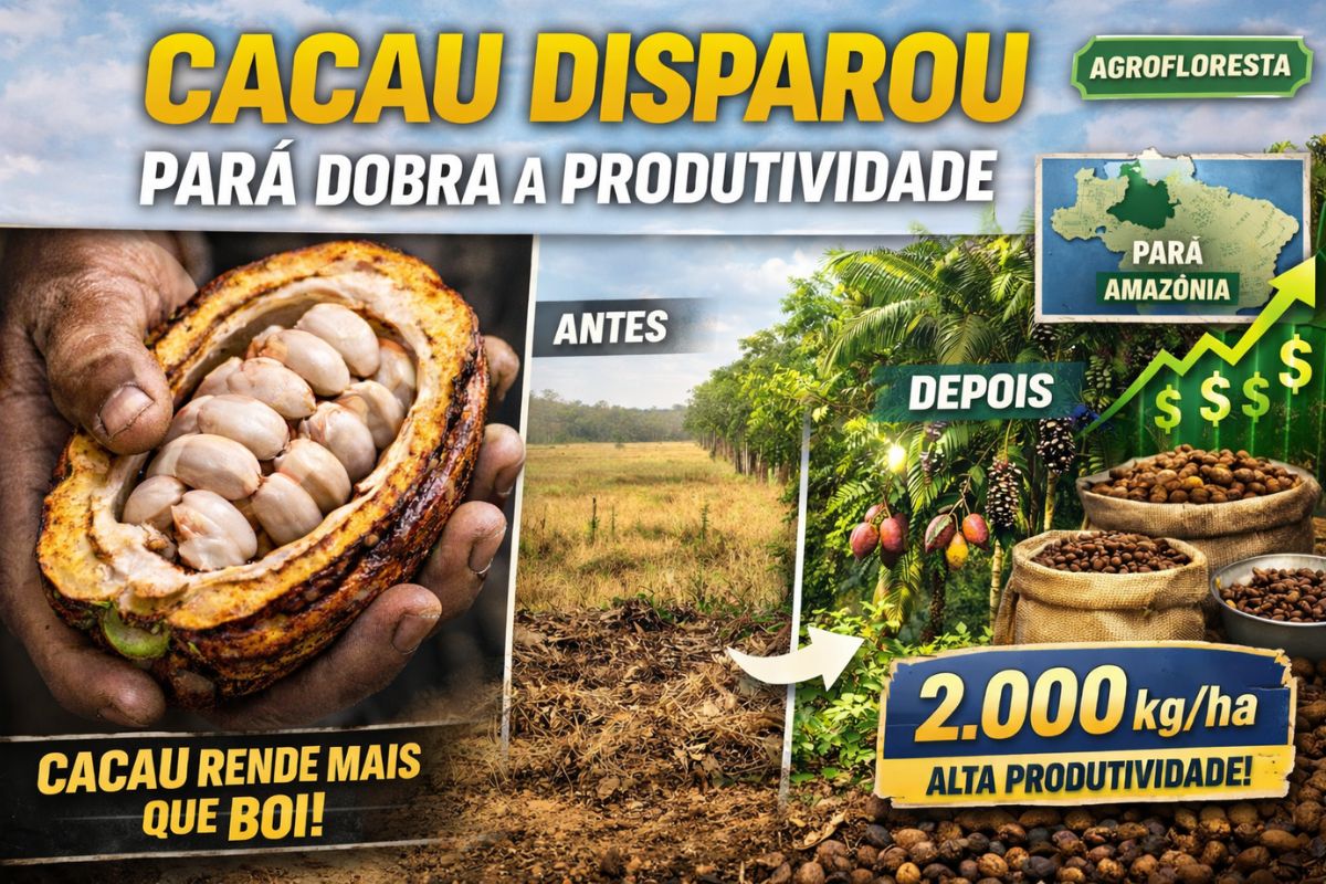 Com preços disparando mais de 300%, cacau do Pará avança em sistemas agroflorestais, dobra produtividade para 2.000 kgha, fortalece agricultura familiar (2)