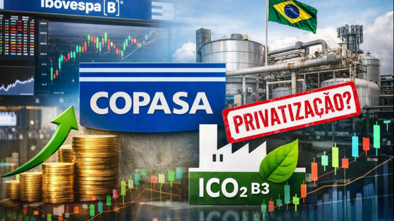 Ações da Copasa entram no Ibovespa B3, impulsionam visibilidade no mercado e reacendem discussões sobre privatização em Minas Gerais.