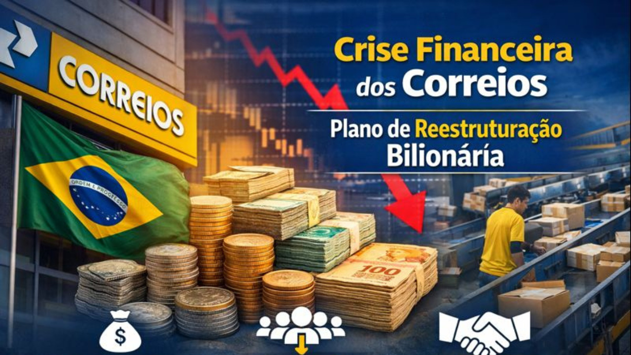 Crise financeira dos Correios força plano de reestruturação com empréstimos bilionários, cortes de custos e demissão voluntária até 2027.