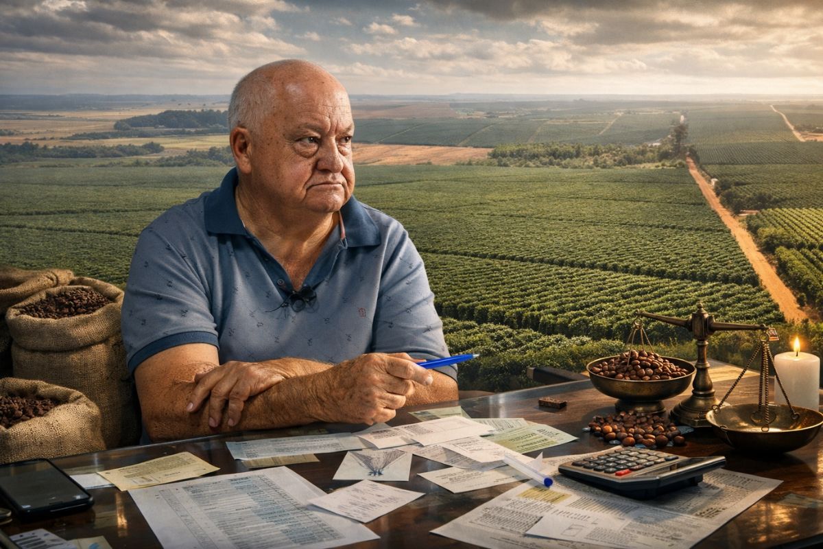Da infância pobre ao maior cafeicultor do mundo, seu Antônio analisa com dados a quebra de safra, os custos de produção, a mão de obra e os impactos econômicos do café