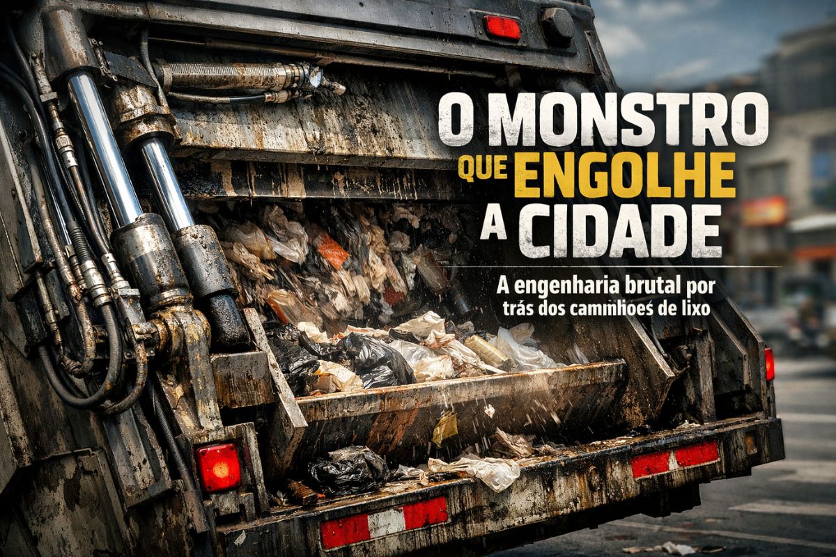 Dentro do caminhão de lixo de até R$ 800 mil que engole toneladas, segura chorume ácido, vira bomba com baterias de lítio e impede a cidade de colapsar todo dia (3)