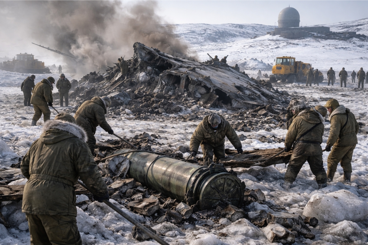 EUA derruba 4 armas termonucleares no gelo da Groenlândia em missão secreta a 35.000 pés, acidente espalha plutônio por quilômetros e gera crise com a Dinamarca após 1968