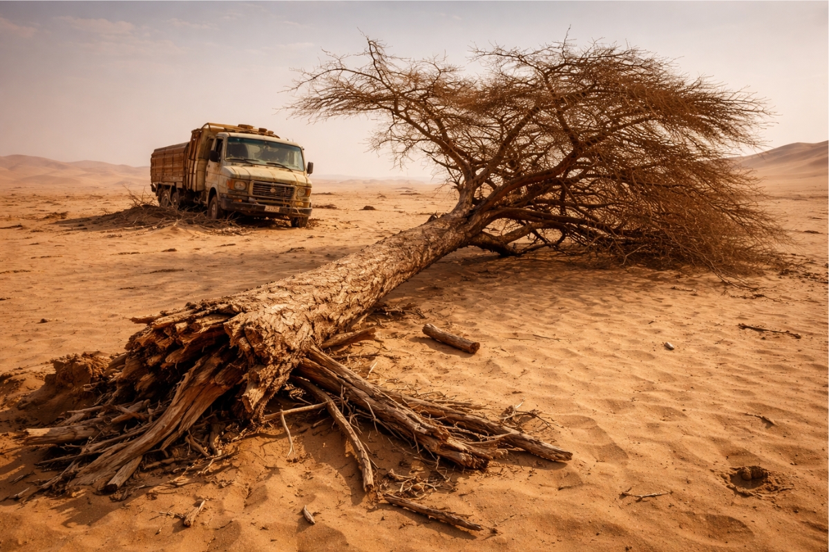 A árvore mais isolada do planeta morreu após ser derrubada por um caminhão no deserto do Saara