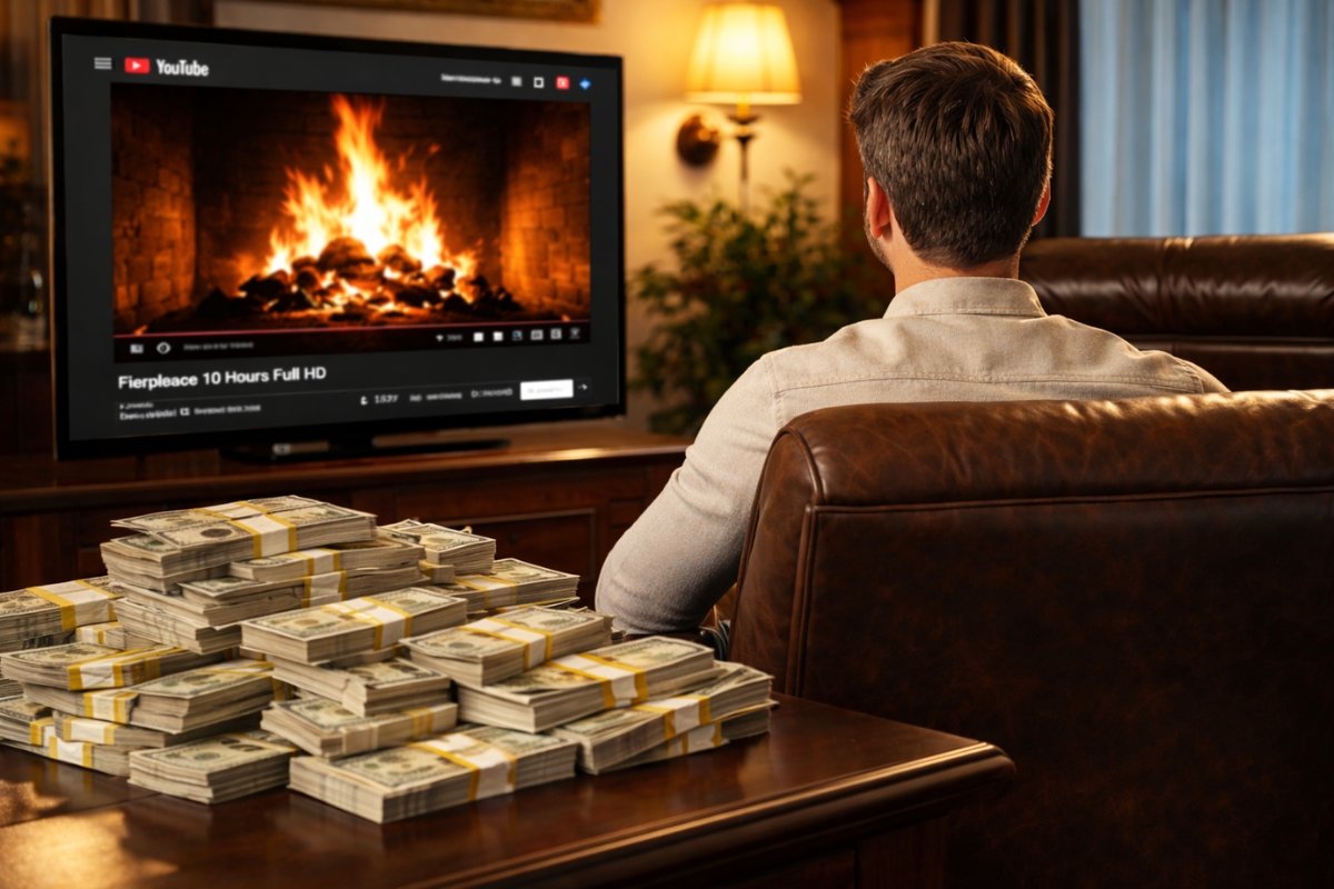 Vídeo de lareira com 10 horas em Full HD no YouTube pode ter rendido mais de um milhão de dólares ao criador
