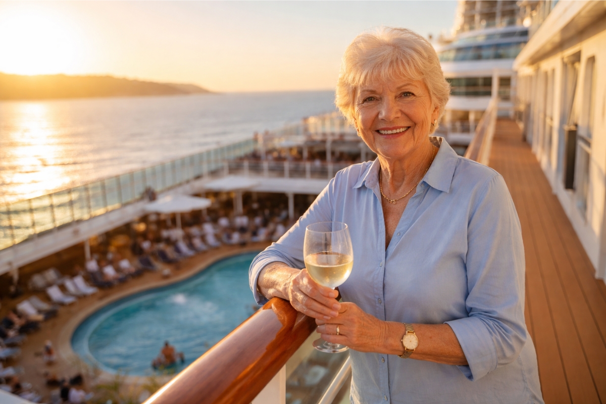 Aposentada na Califórnia troca aluguel por moradia em cruzeiro residencial por 15 anos, investe a partir de US$ 129.999 em cabine interna e diz que o custo ficou menor que um aluguel de US$ 2.500