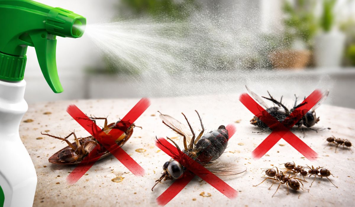 Mistura de limão com cravo-da-Índia ajuda a afastar formigas, baratas e moscas de casa, como alternativa natural e simples. (Imagem: Ilustração/Ideogram)