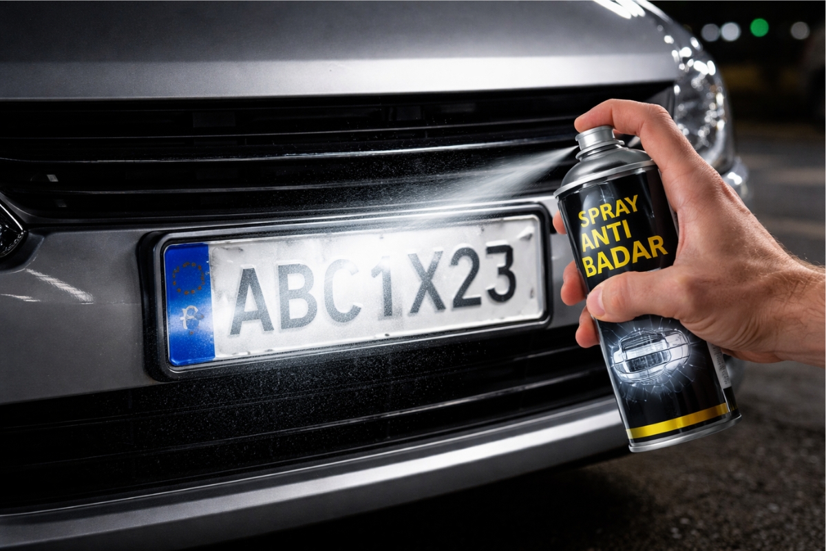 Motoristas no Brasil usam spray reflexivo na placa para tentar burlar câmeras, mas arriscam multa gravíssima, pontos na CNH e remoção do veículo