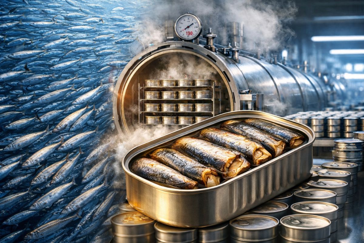 Do mar à prateleira como a sardinha vira lata segura por anos, com pesca noturna, salmoura, autoclaves a 130°C e 2 milhões de latasdia em Itajaí, na Gomes da Costa (2)