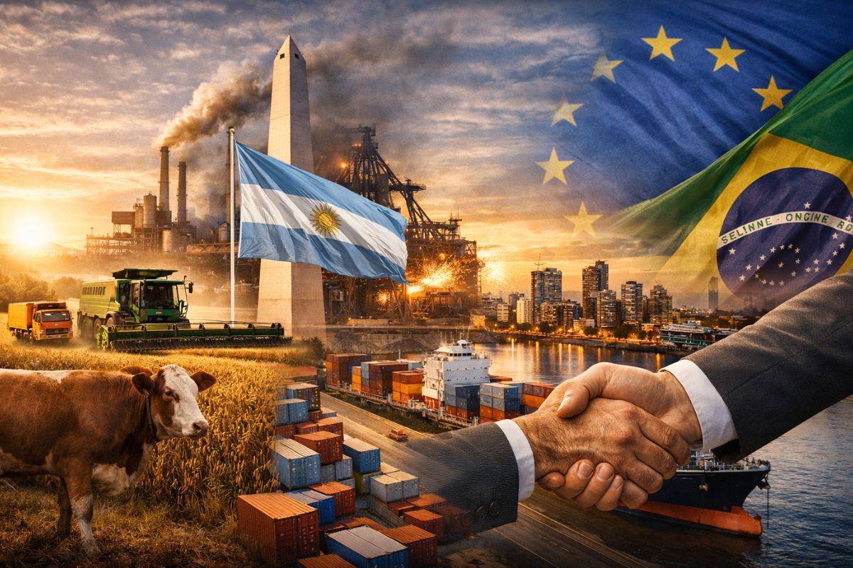 Acordo Mercosul-UE assinado em 2026 reacende debate sobre Brasil, Argentina e Paraguai: tarifas caem em etapas, exportações podem crescer e o pacto pode redesenhar o poder econômico do bloco e da União Europeia na América do Sul.