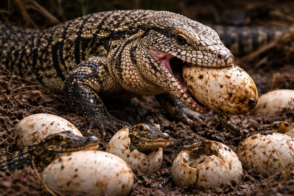 Lagarto invasor nos Estados Unidos devora ovos, destrói ninhos e engana armadilhas, espalhando-se rápido e ameaçando ecossistemas inteiros.