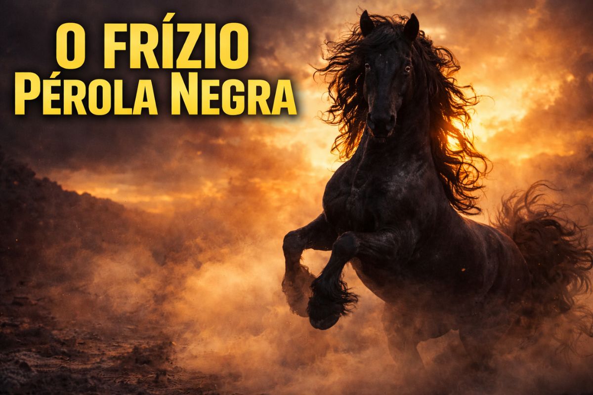 Este cavalo quase sumiu em 1913 o Frísio Pérola Negra renasceu de apenas três garanhões, virou ícone de guerra e Hollywood, e hoje enfrenta o preço genético da perfeição absoluta