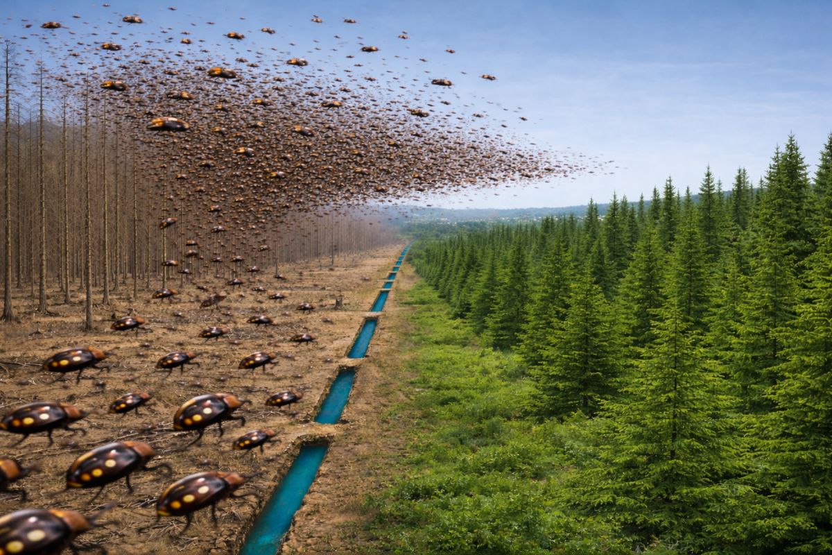 Europa deixa florestas morrerem de propósito enquanto besouros destroem monoculturas, cientistas celebram o colapso e apostam em biodiversidade para salvar o futuro verde (3)