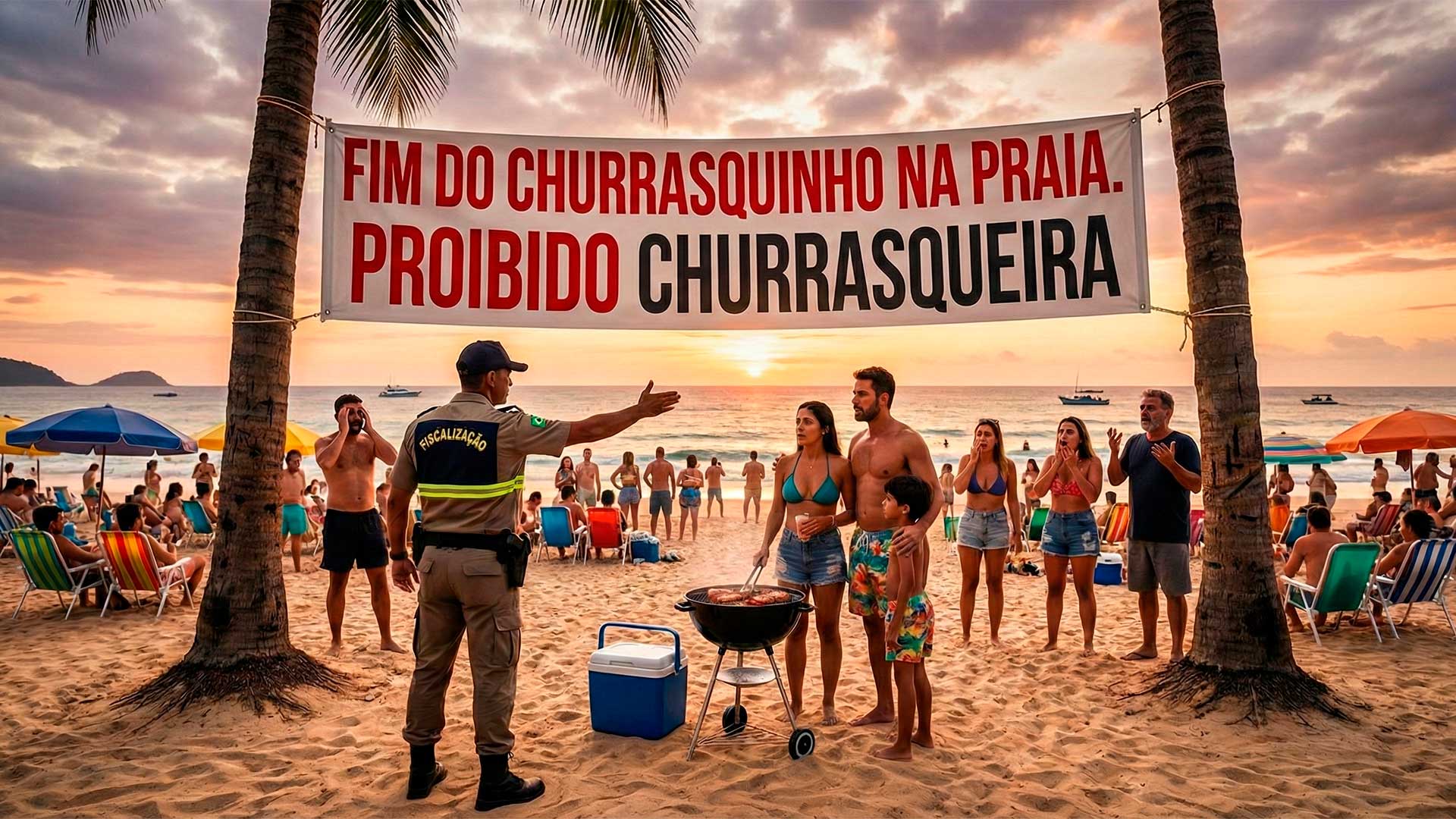 Fim do churrasquinho na praia durante a alta temporada: portaria de 29 de dezembro em Camaçari manda recolher churrasqueiras e vale até março de 2026