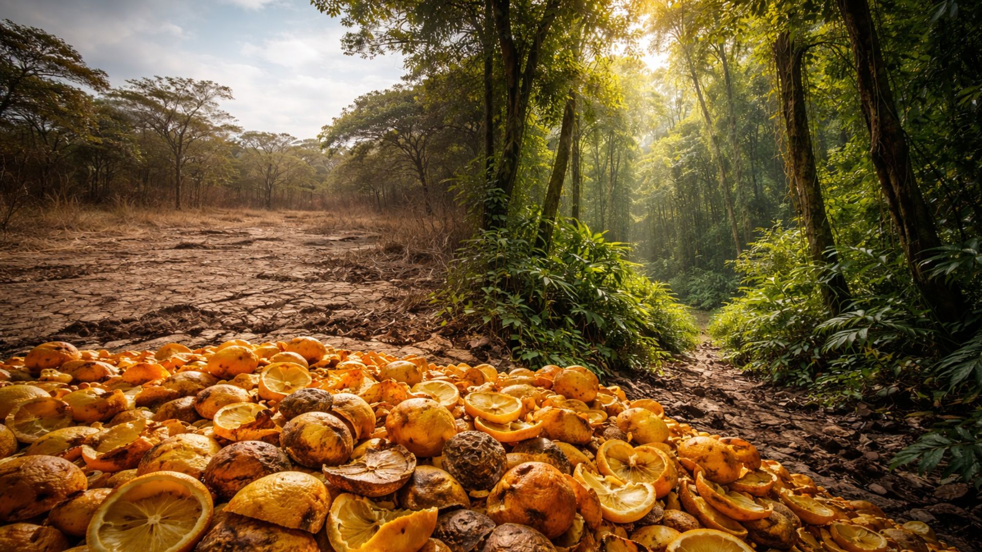 Resíduos de laranja despejados em área degradada da Costa Rica geraram floresta densa após 16 anos e revelaram aumento de 176% na biomassa.