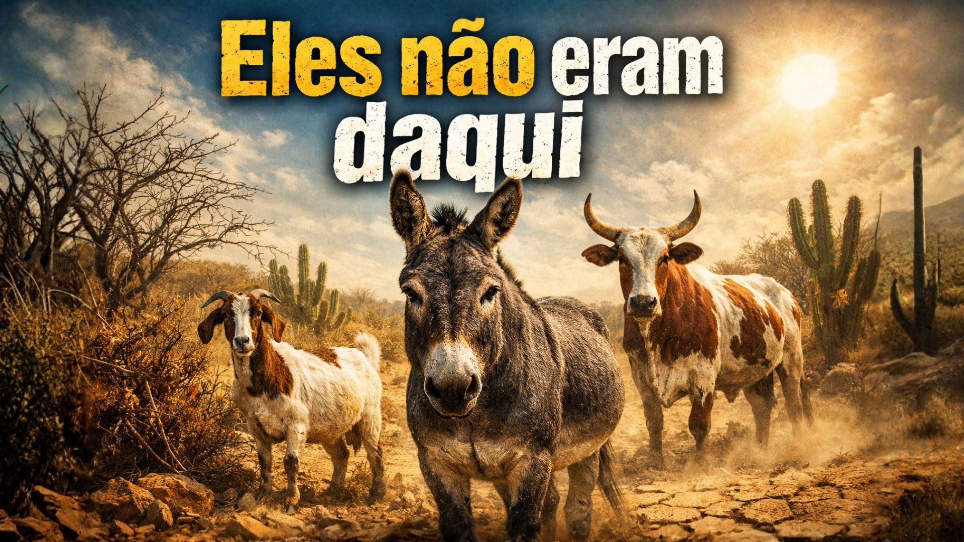 Animais trazidos de fora resistiram ao calor e à seca da Caatinga e moldaram o sertão após dura seleção natural no semiárido brasileiro.