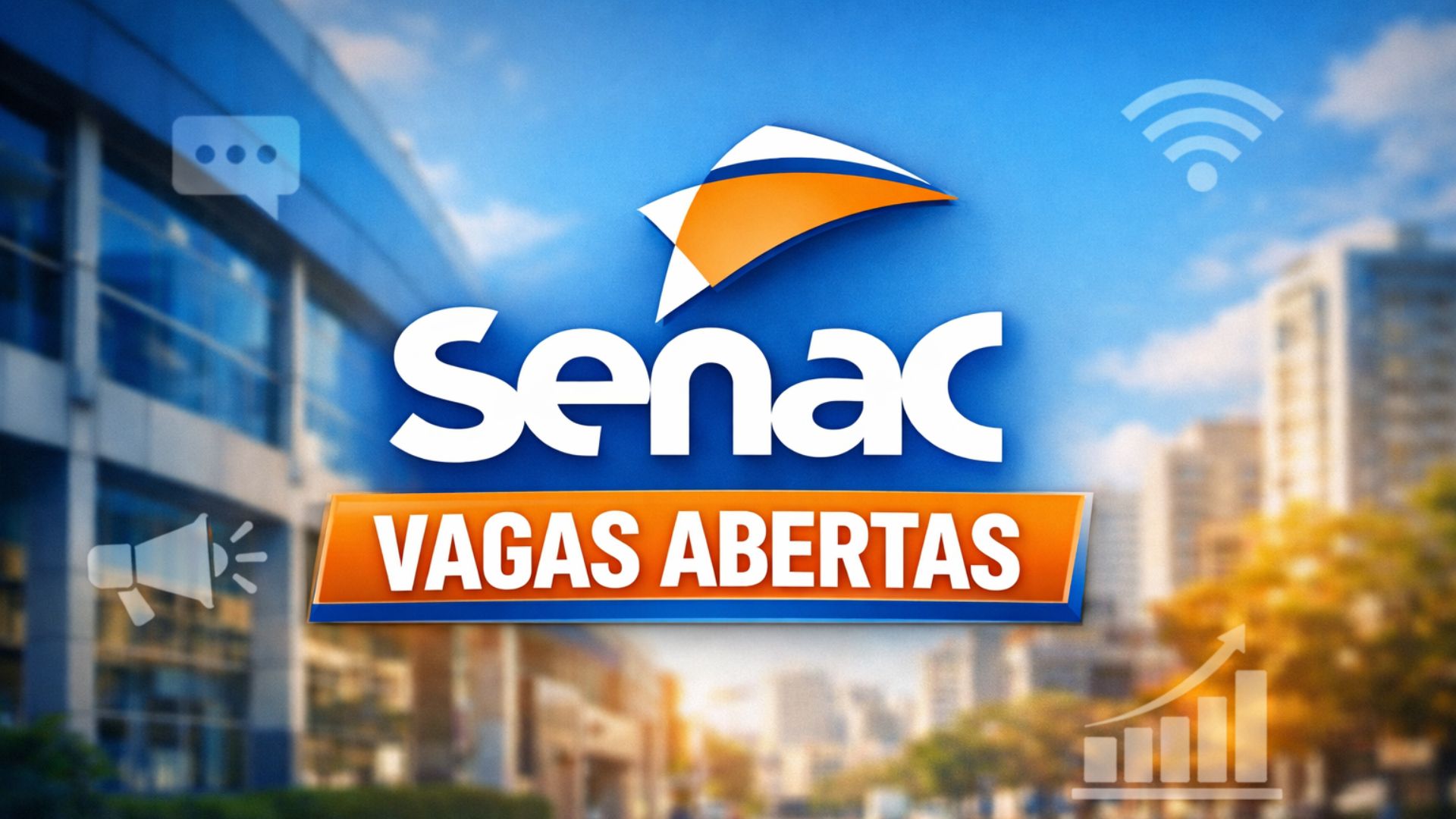 Senac abre vagas de estágio com bolsa de R$ 1.874, jornada de 6 horas e atuação presencial no Rio e em Brasília. Inscrições abertas. (Imagem: Reprodução)