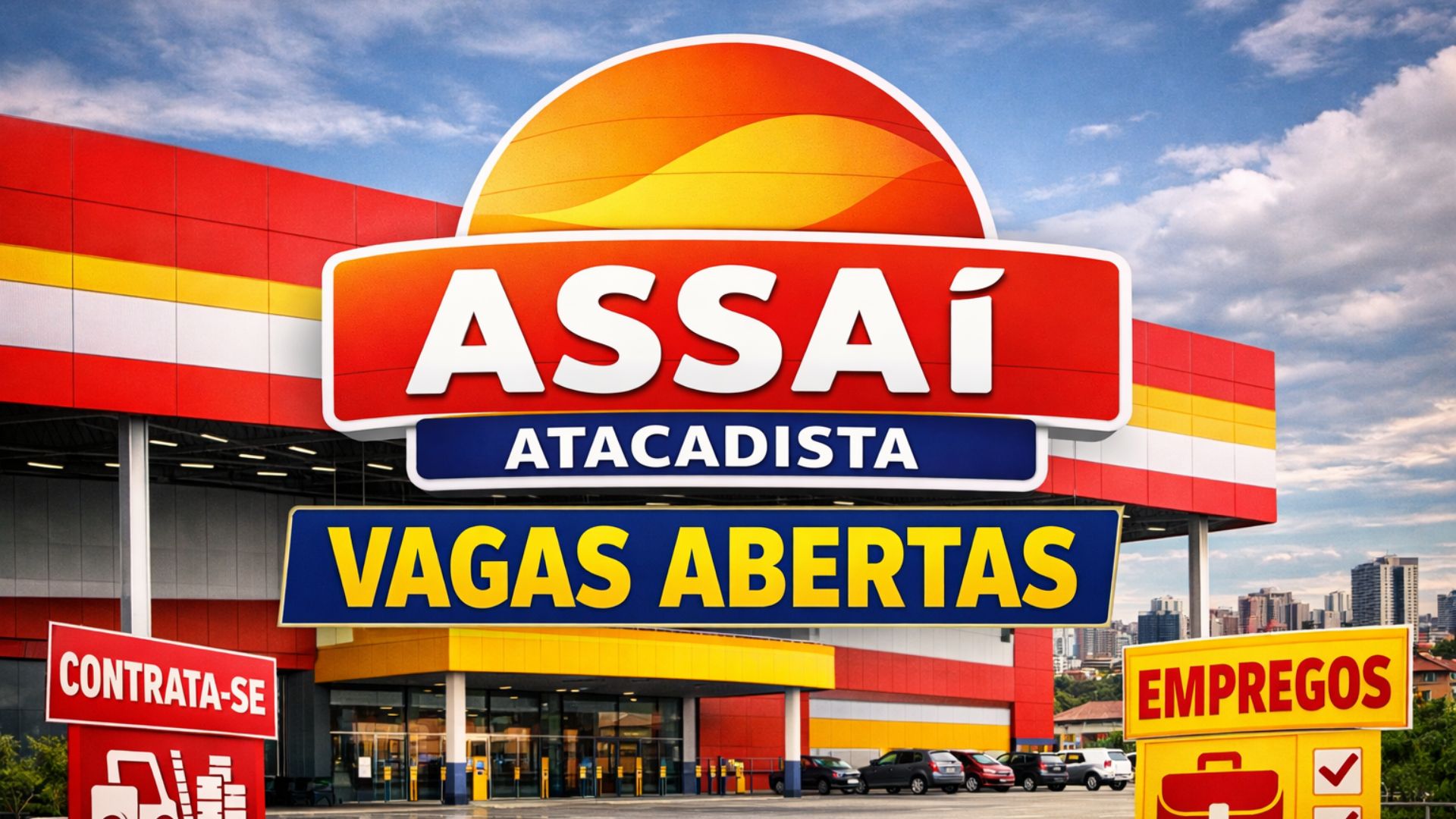 Assaí abre 300 vagas em São José dos Campos para nova loja em 2026, com cargos operacionais, liderança e inscrições online pela Gupy.