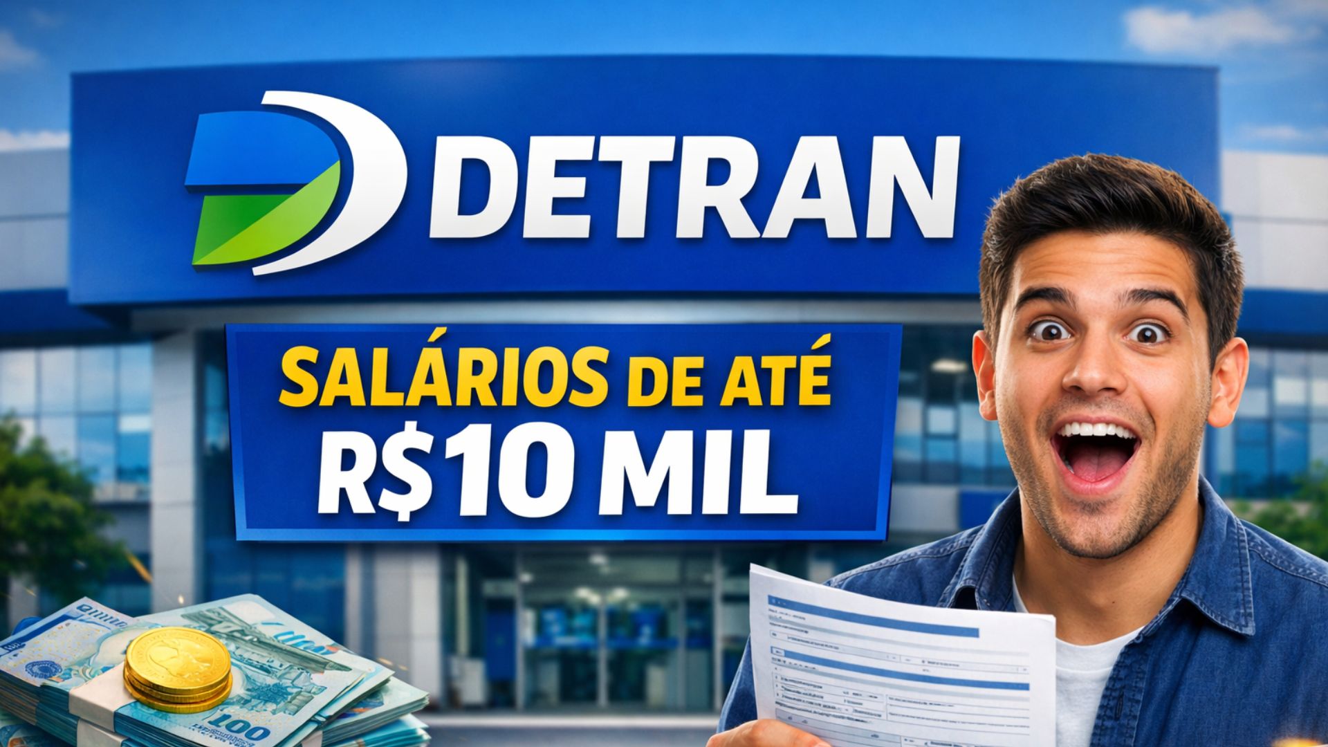 Concursos do Detran em 2026 preveem vagas para níveis médio e superior, salários de até R$ 10 mil e inscrições online, com editais aguardados.