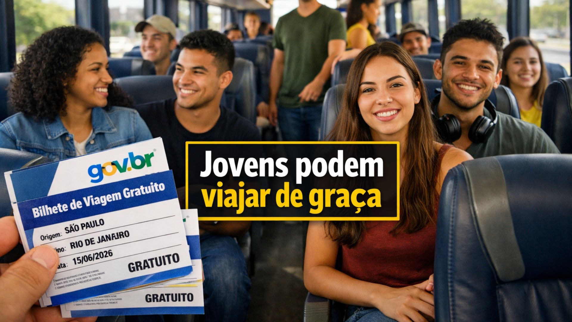 ID Jovem garante viagens interestaduais gratuitas, desconto em passagens e meia-entrada em eventos para jovens de baixa renda em 2026. Veja regras e quem pode usar.