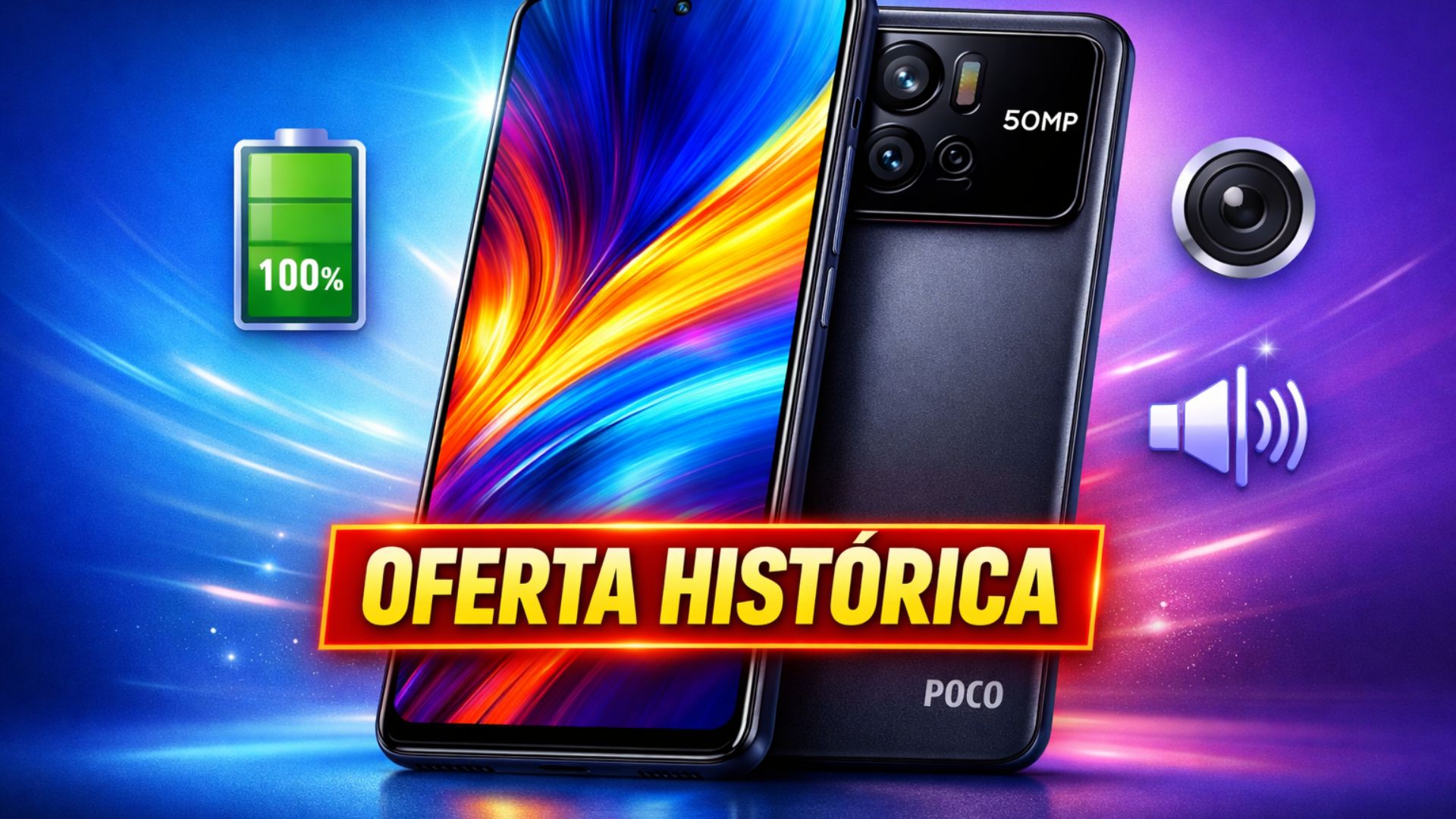 POCO M8 Pro 5G chega ao AliExpress com tela AMOLED 1,5K, bateria de 6.500 mAh, câmera de 50 MP, som Dolby Atmos e 256 GB.