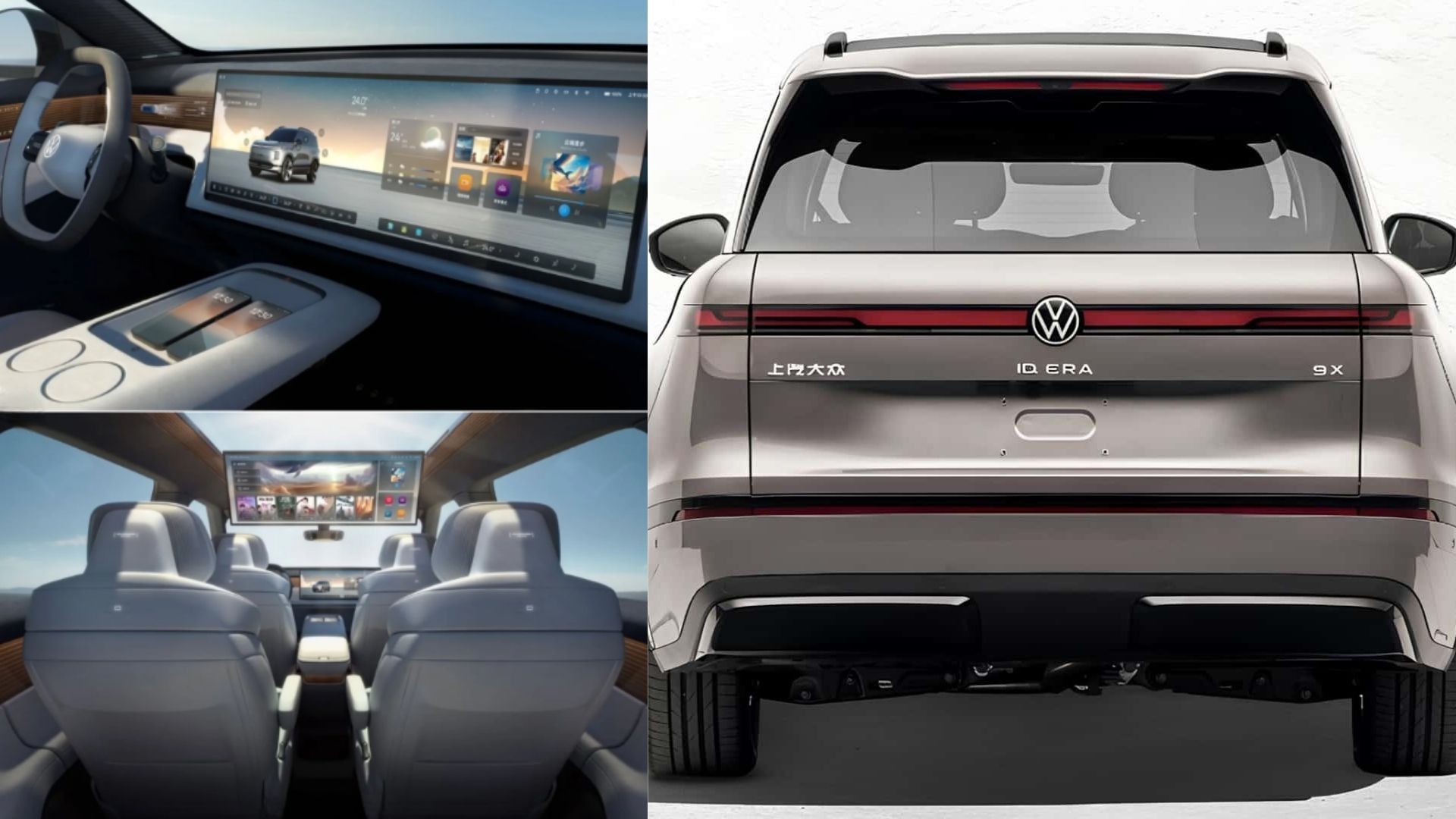 Volkswagen revela ID. Era 9X, SUV gigante híbrido EREV com motor 1.5 TSI, 510 cv, tração integral e autonomia acima de 1.000 km na China.