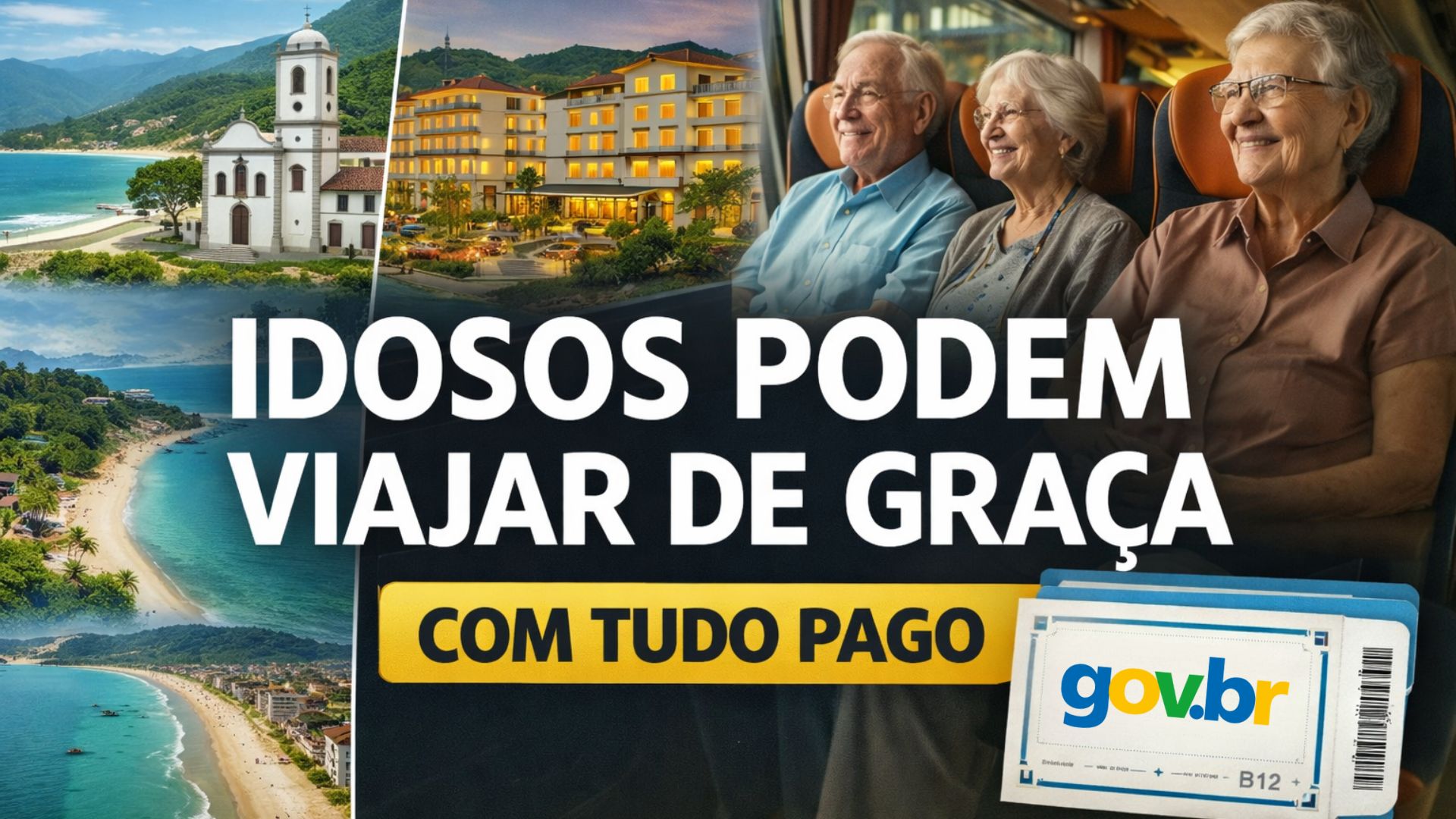 Turismo60+ oferece viagens gratuitas em São Paulo para idosos, com hospedagem, alimentação e passeios pagos até 2026. Veja regras e inscrição.