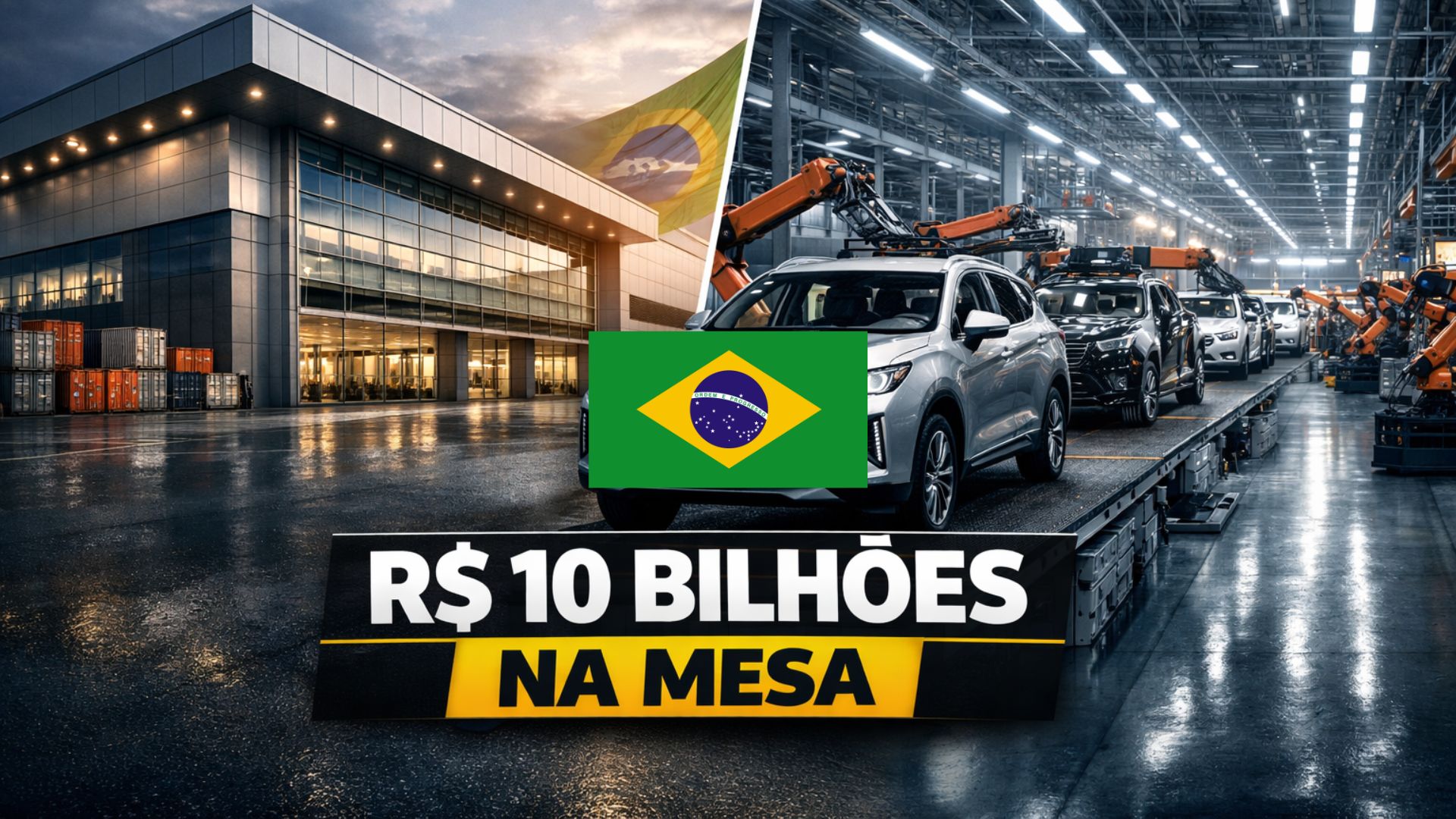 Great Wall Motors anuncia investimento de R$ 10 bilhões no Brasil, com novas fábricas, empregos e produção nacional de SUVs voltada à exportação.