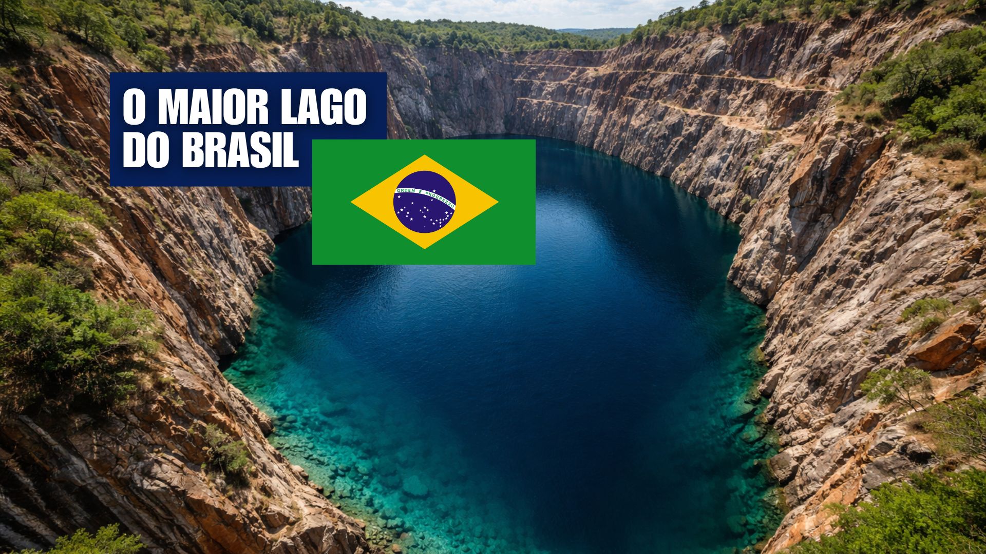 Lago de Águas Claras, em Minas Gerais, tem 234 metros de profundidade, origem em mina e águas estratificadas que podem abastecer cidades.