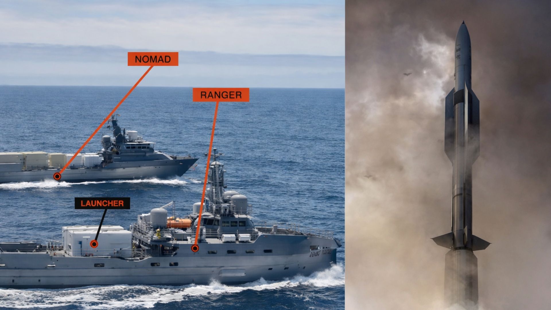 Estados Unidos testaram contêiner com lançador de mísseis em navio e embarcação não tripulada, ampliando debate sobre modularidade naval.