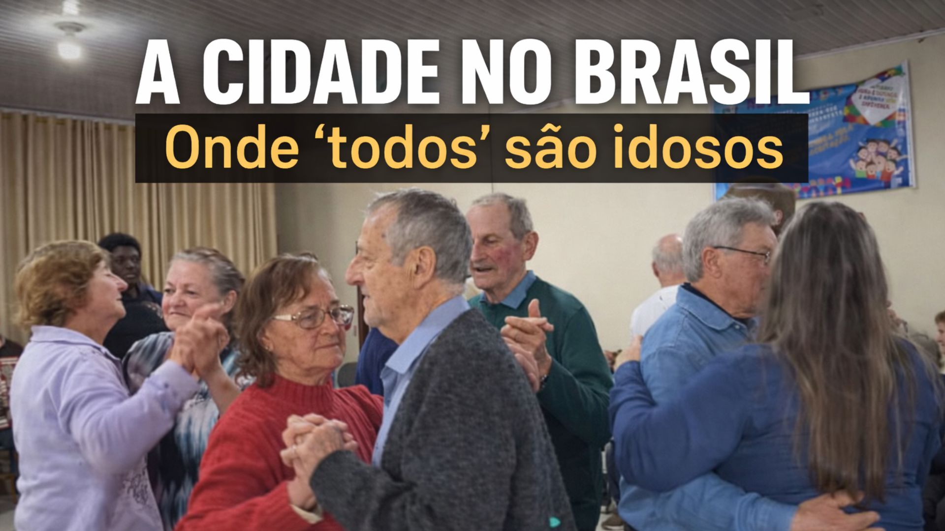 Cidade pequena do RS lidera ranking do IBGE como a mais envelhecida do Brasil, com índice recorde e idade mediana de 53 anos.