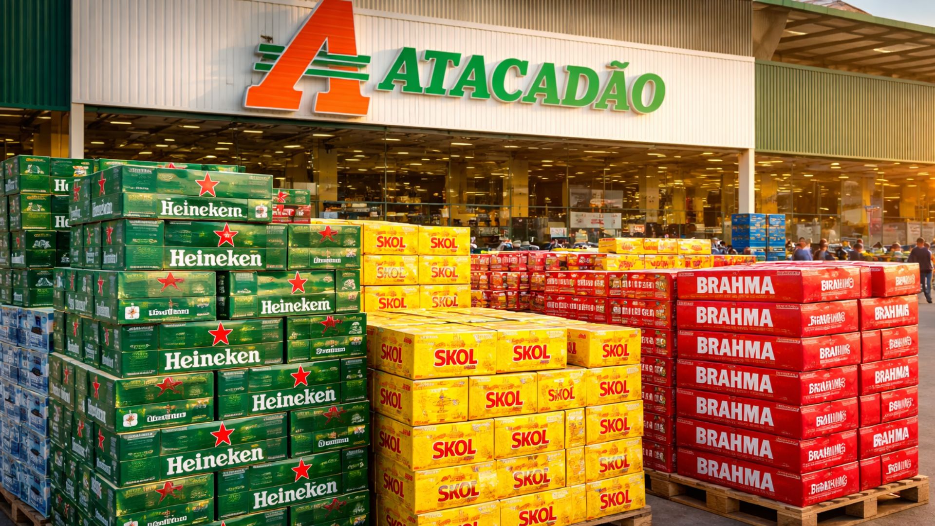 Cliente compra 140 caixas de cerveja em promoção no Atacadão, paga R$ 16 mil, enfrenta recusa por erro no sistema e recebe após polícia.