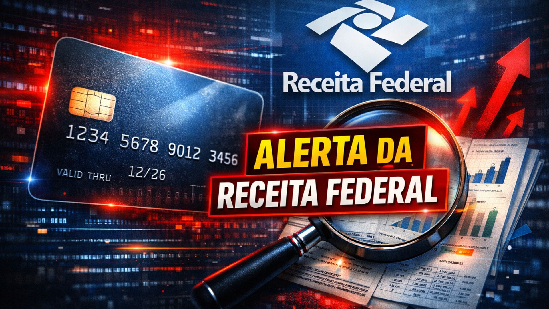 Receita Federal cruza dados de cartões e contas para identificar gastos incompatíveis com a renda declarada no Imposto de Renda. Entenda como funciona.