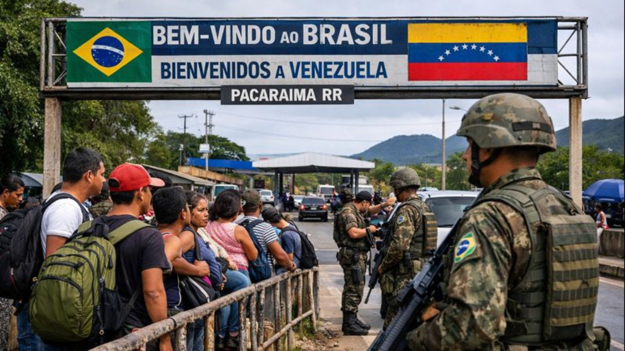 Roraima afirma não suportar novo avanço da imigração venezuelana e cobra fiscalização federal na fronteira Brasil–Venezuela.