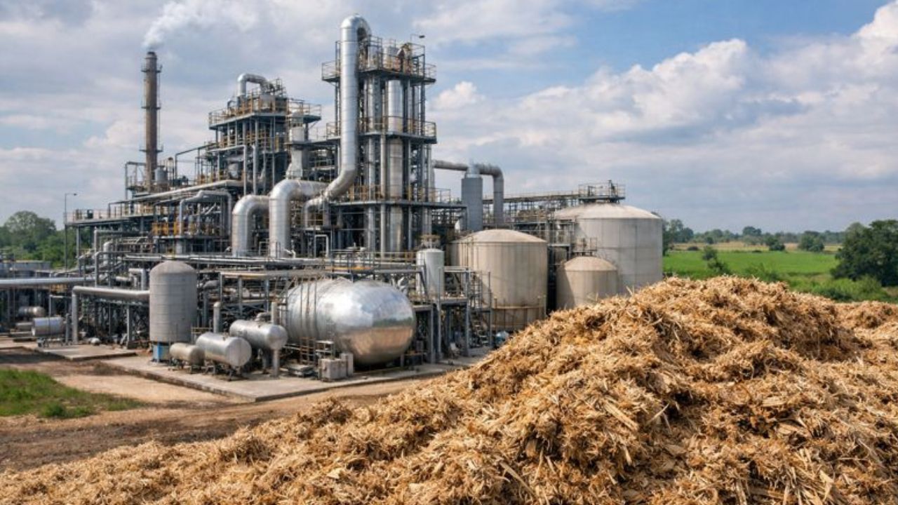 Nova usina de etanol da LanzaTech na Índia usará bagaço de cana e tecnologia avançada para produzir combustíveis sustentáveis.