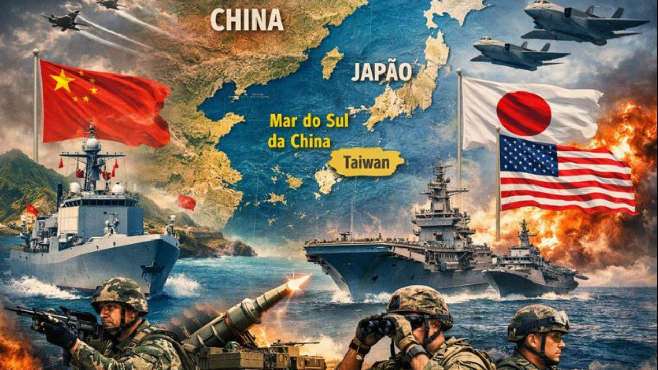 Entenda por que o Indo-Pacífico é estratégico e como China, Japão e Estados Unidos usam a dissuasão militar para evitar guerra aberta.