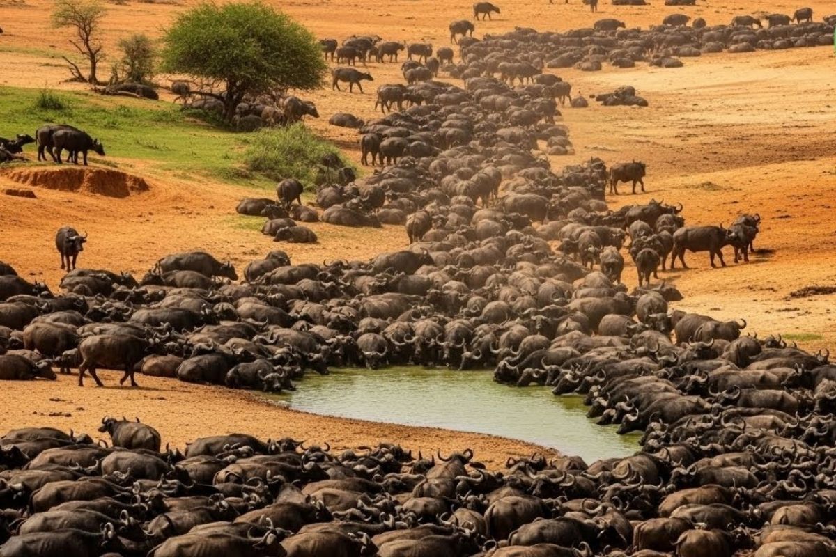 Israel solta búfalos no Vale do Hula para recuperar turfa e lagoas; animais controlam vegetação, mantêm umidade e reativam ecossistema natural.