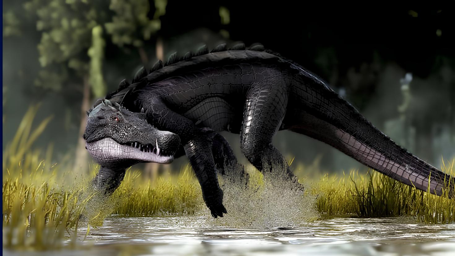 Maior que um homem e apelidado de “crocodilo-javali”, capaz de correr em terra firme, o Kaprosuchus saharicus foi o crocodiliano terrestre mais bizarro e letal já identificado pela ciência