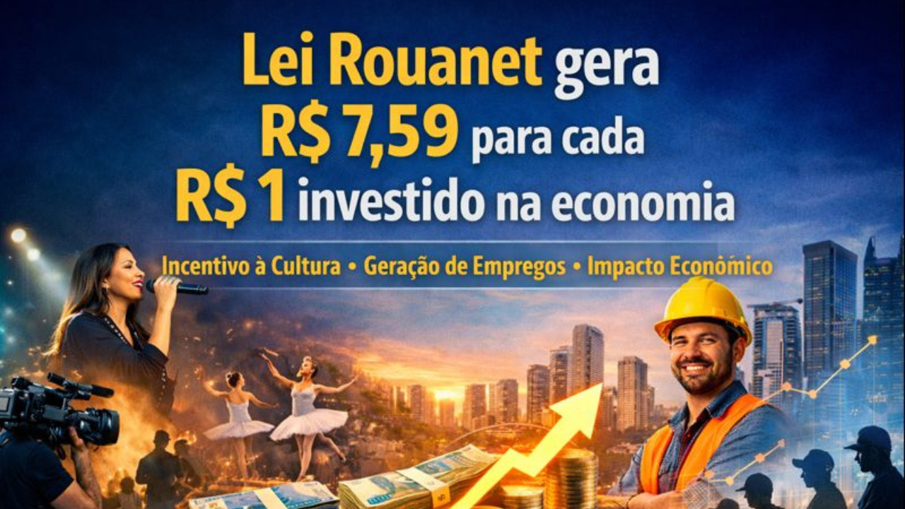 Estudo da FGV mostra que a Lei Rouanet fortalece o incentivo à cultura, gera empregos e provoca forte impacto econômico no Brasil.