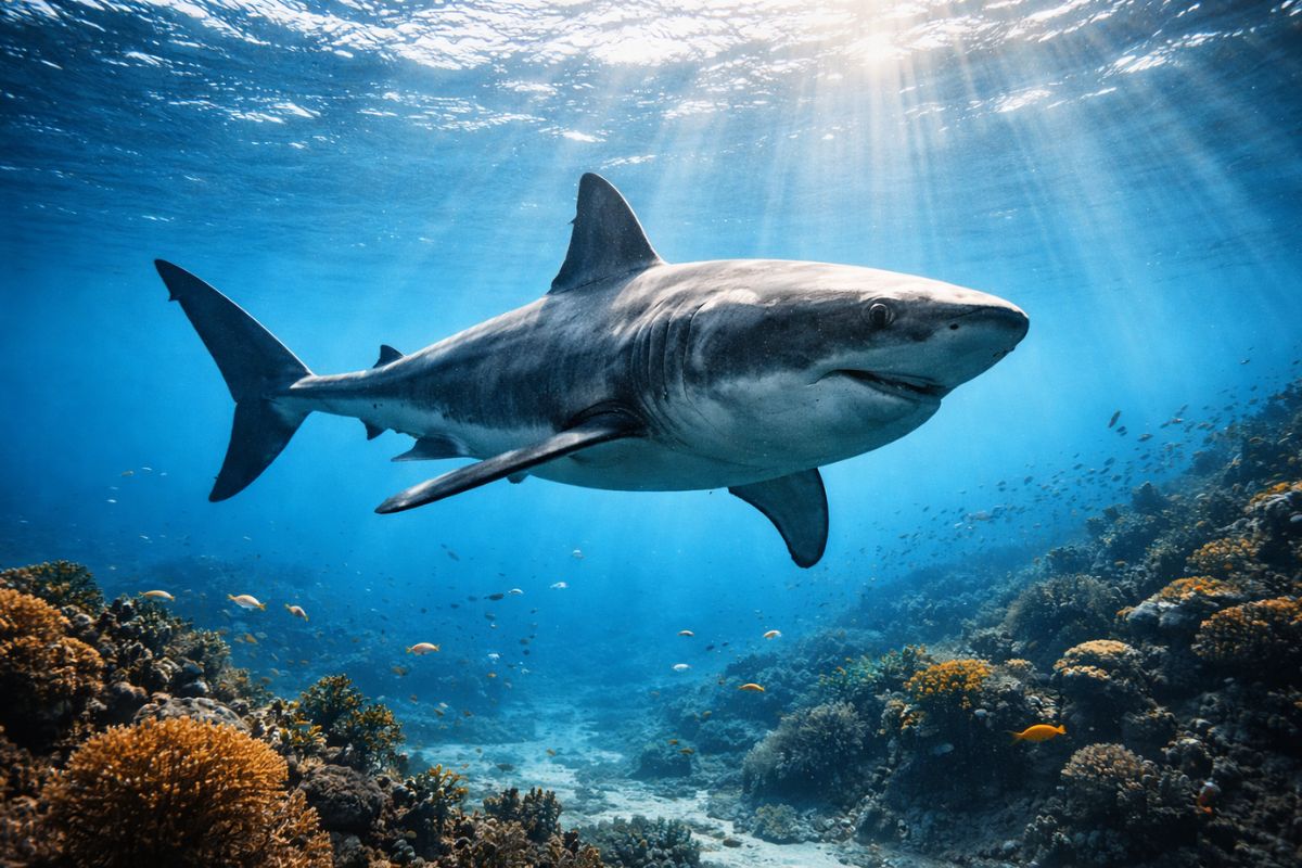 Mais de 90% dos tubarões sumiram do Oceano Índico em 50 anos, e o mar entrou em colapso focas +520%, recifes viram algas, pesca quebra, turismo desaba sem ninguém perceber (2)