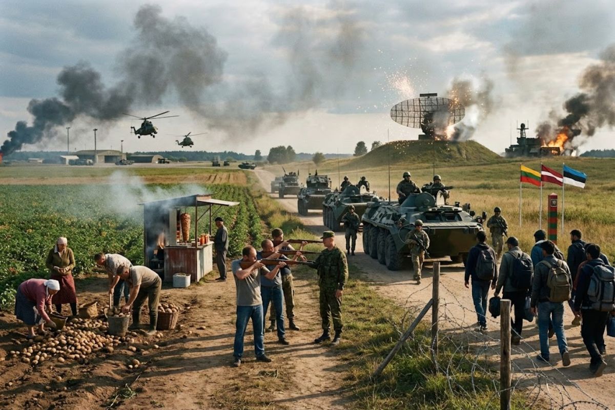 Na fronteira da Rússia, moradores dos países bálticos como Letônia e Estônia convivem com tropas da OTAN, migração irregular, falhas de radar e bases militares enquanto a rotina civil se adapta ao risco constante.