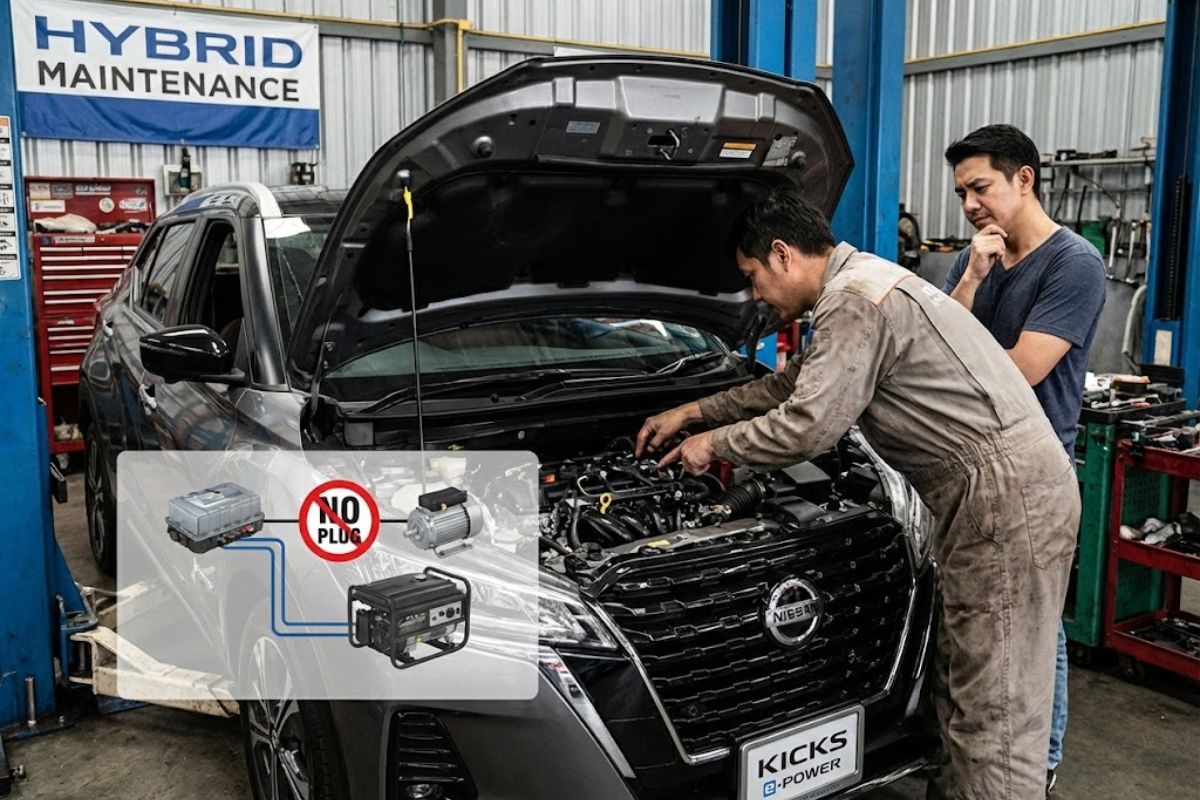 Nissan E-Power usa motor a gasolina como gerador, combina bateria e entrega consumo competitivo, criando sensação elétrica sem tomada, mas com limites técnicos claros.