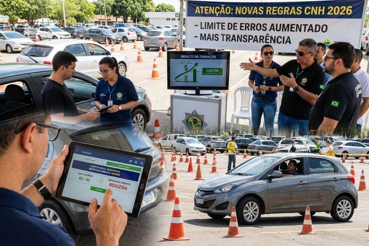 nova prova prática da CNH no Rio Grande do Sul: entenda a pontuação, o papel do Contran e do Detran, limites de erros, interrupção do exame e transição das regras em 2026.