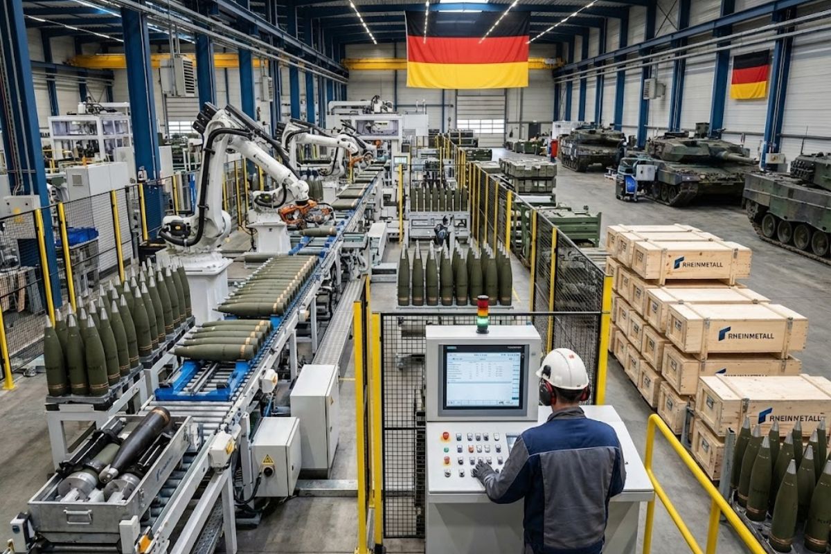 Novo milagre industrial alemão impulsiona defesa, gera empregos, acelera a Rheinmetall e transforma startups militares no novo eixo da economia alemã.
