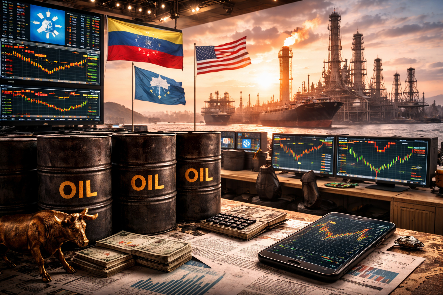 Petróleo sobe após tensões geopolíticas e decisão da Opep sustentar produção