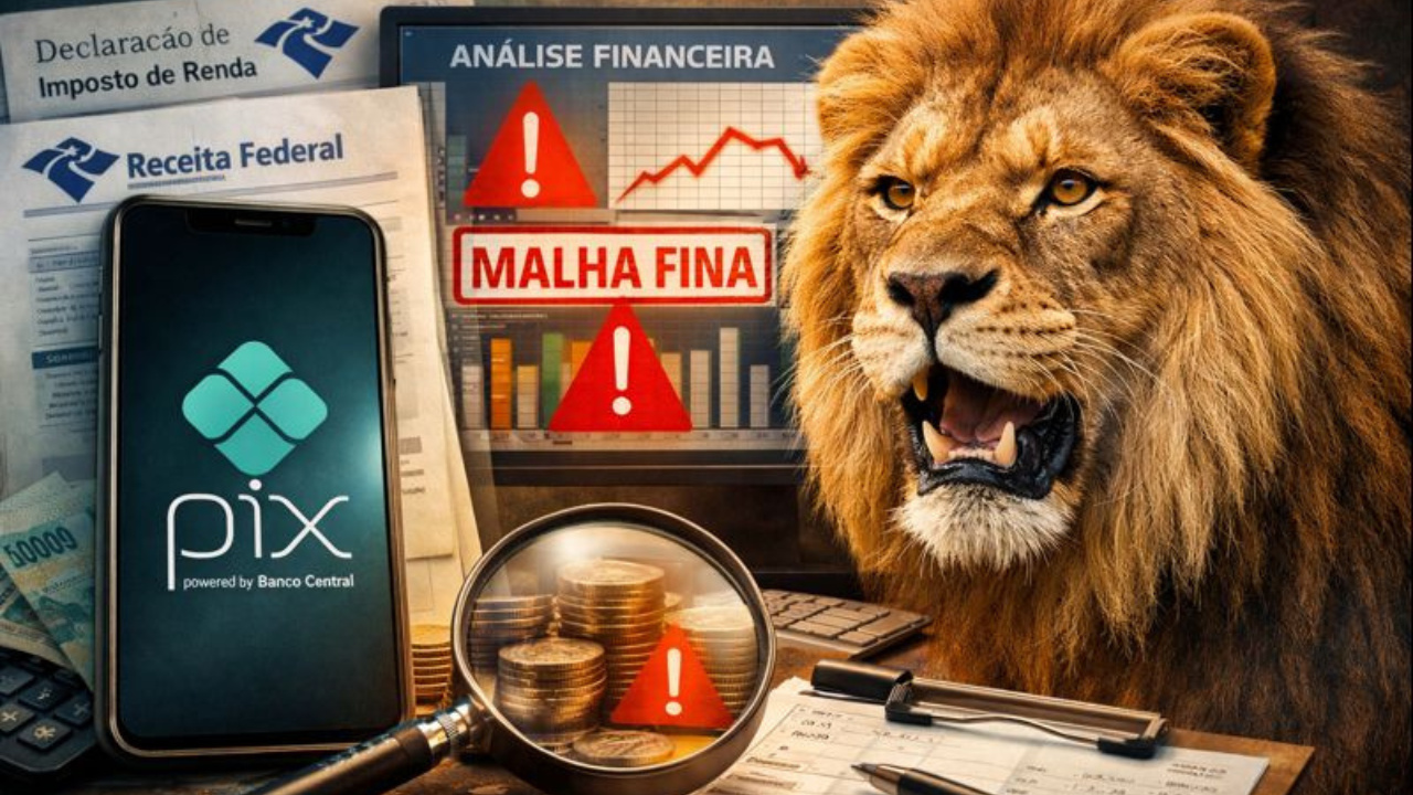 Receita Federal cruza dados do Pix e pode levar contribuintes à malha fina do Imposto de Renda por erros simples e falta de declaração.
