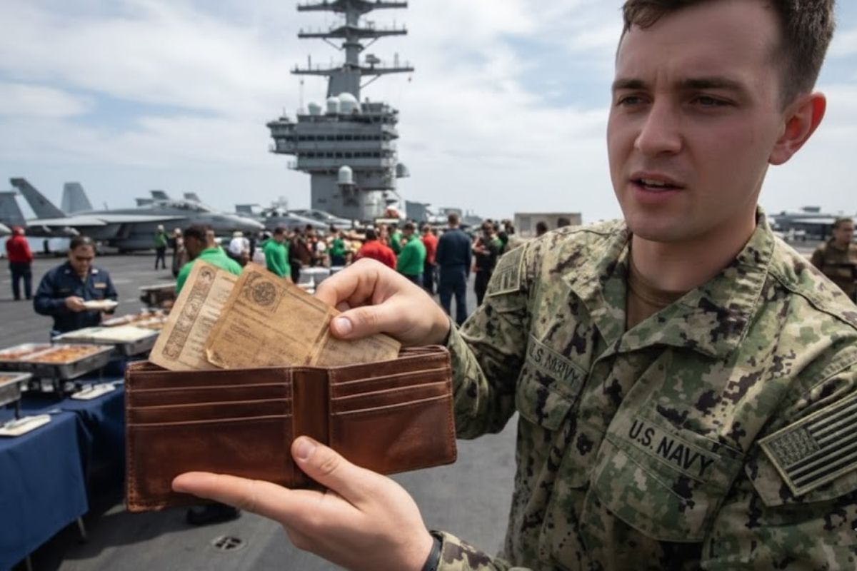 porta-aviões dos EUA usam Navy Cash com cartão de débito em circuito fechado e supervisão do Departamento do Tesouro, reduzindo dinheiro físico e mantendo compras e serviços por meses no oceano.